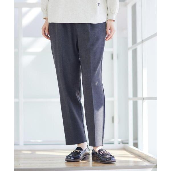 パンツ 「ウエストゴム/裏地付き」コンフォートテーパードパンツ レディース