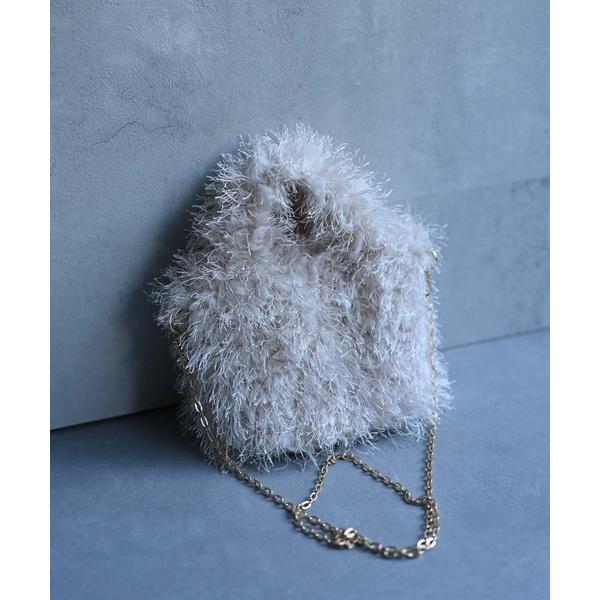 ショルダーバッグ バッグ コンパクトシャギーファーポシェット レディース