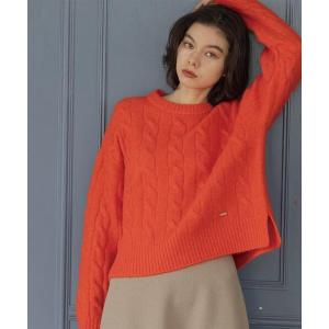 MIXミドルゲージケーブルニット