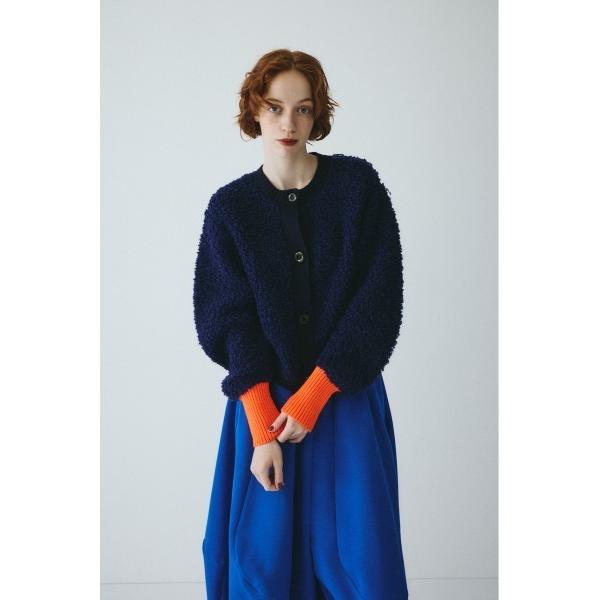 カーディガン Loop yarn knit cardigan　　ループヤーンニットカーディガン レデ...