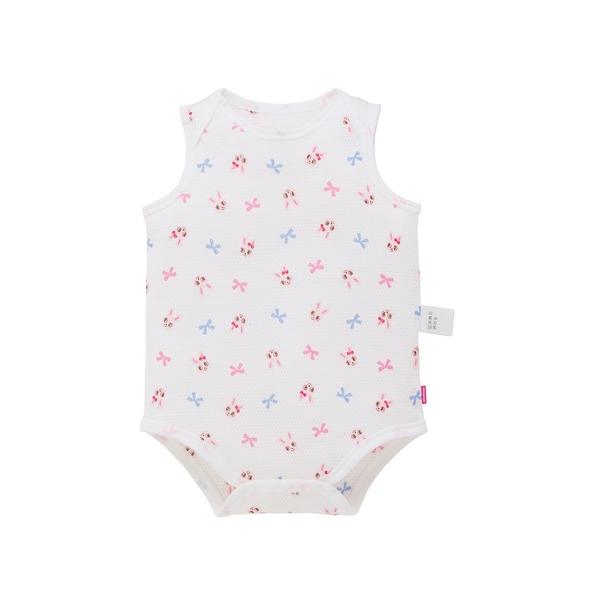 ベビー肌着 天竺素材のノースリーブボディシャツ