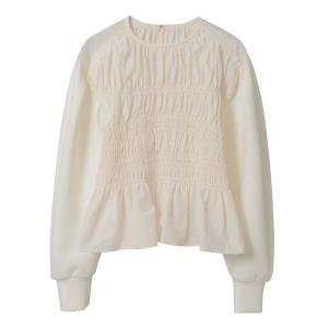 tシャツ シャーリングコンビプルオーバー レディース