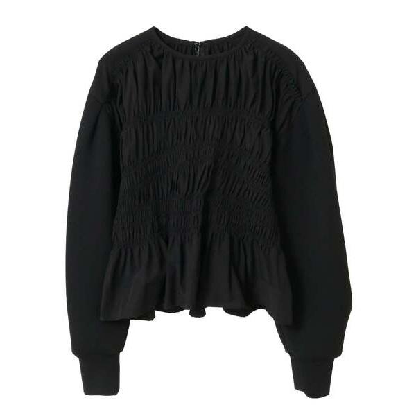 tシャツ シャーリングコンビプルオーバー レディース