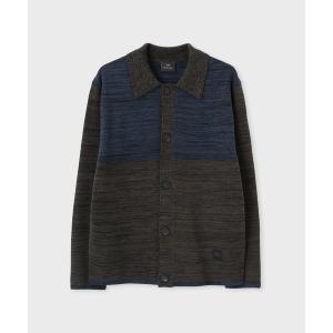 PS Paul Smith セーター ニット マルチボーダー ジップニットブルゾン