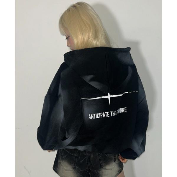 パーカー A'GEM/9 × .kom 「ARULE/アルール」Spray Zip Hoodie/ス...