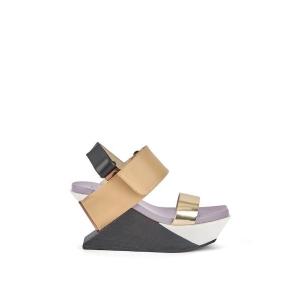 「UNITED NUDE」 ヒールサンダル 37 ゴールド レディース