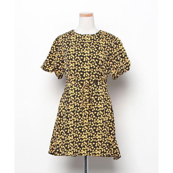 「by muni:r」 半袖ワンピース FREE ブラック レディース