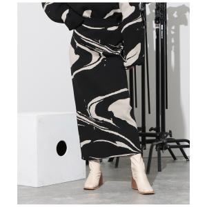 「LATINA」 ニットスカート FREE ブラック レディース