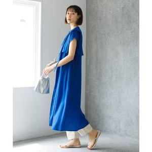 「koe」 ノースリーブワンピース FREE ブルー レディース