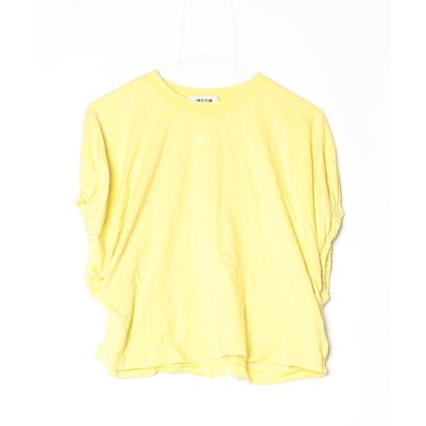 「MSGM」 半袖カットソー S イエロー レディース