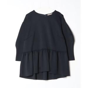 「Rose Tiara」 長袖カットソー 42 ネイビー レディース