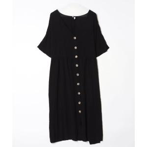 「asos」 半袖ワンピース 46 ブラック レディース