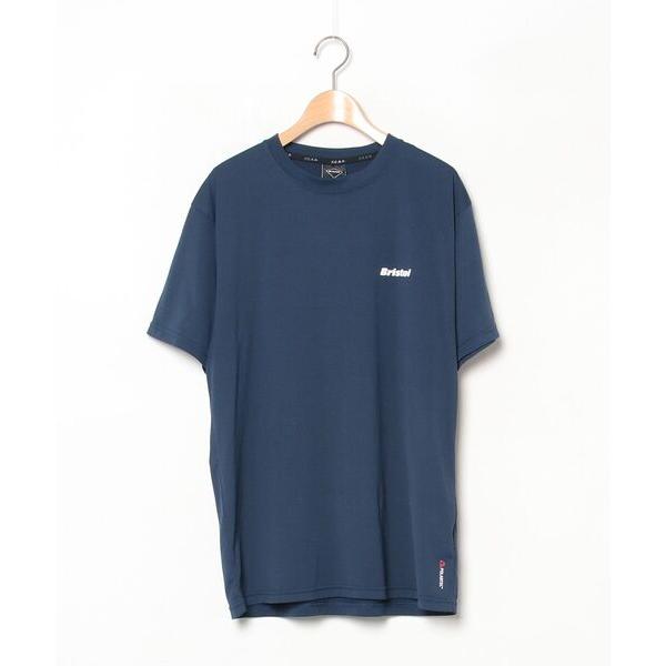 「F.C.R.B.」 ワンポイント半袖Tシャツ L ネイビー メンズ