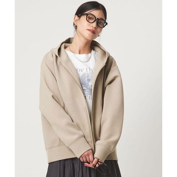 パーカー 「WEB限定」「at ease」ダンボール ジップ フーディ― レディース