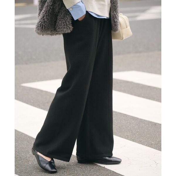 パンツ 「WEB限定」「at ease」ニット パンツ ウォッシャブル レディース