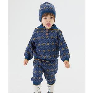 セットアップ 「セットアップ」ノルディックニット長袖トップス＆パンツ キッズ 子供服 男の子 女の子