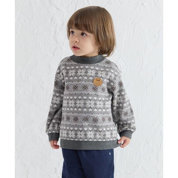 tシャツ キャットノルディック長袖トップス キッズ 子供服 男の子 女の子