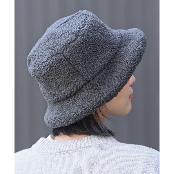 帽子 ハット ボアバケットハット レディース