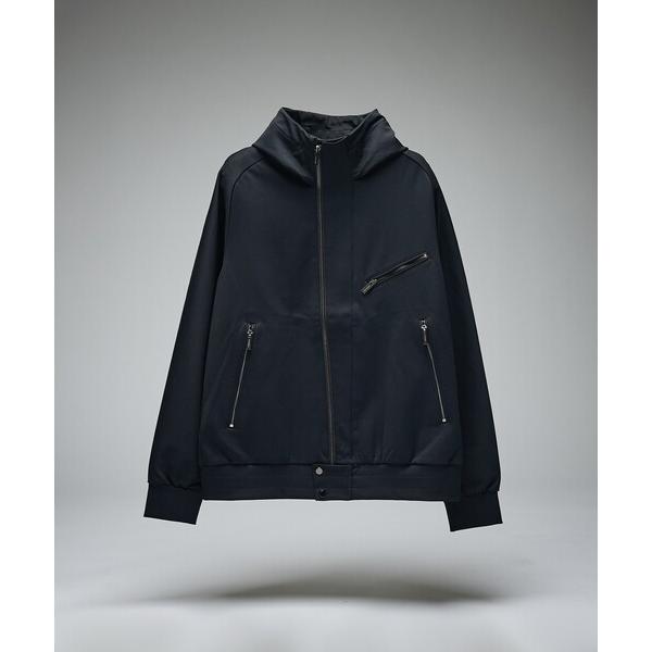 ブルゾン アウター 「セットアップ対応」ストレッチナイロン アクティブライダース フーディー メンズ