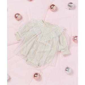 ベビー服 ロンパース 「リンク」ベロアチュールカバーオール＿アプレレクールマシェリ