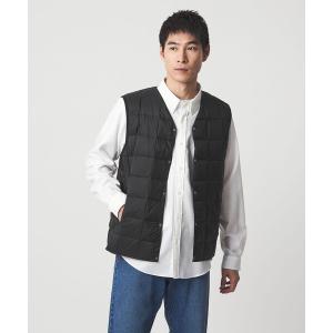 ダウンベスト ベスト 「TAION」Vネック ボタン ベスト メンズ