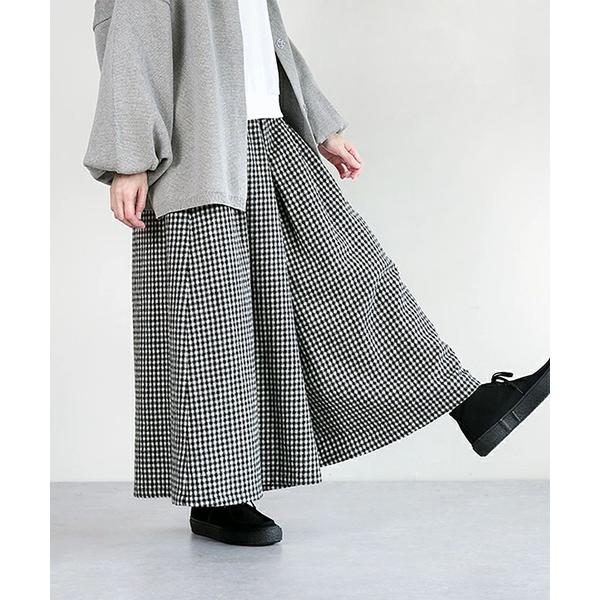 ワイドパンツ パンツ ウール袴パンツ レディース