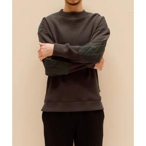 トレーナー スウェット 「 日本製・ワッフルシャツ 」Jackman X Lavenham Waffle Armored Midneck Mens /
