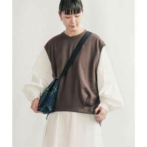 UNFIL（アンフィル） ベスト ジレ | リネンシルク メランジニット