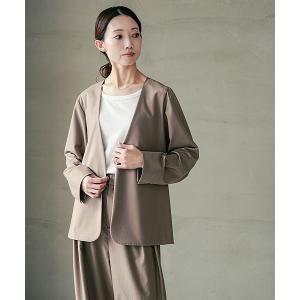 SOLAMONAT（ソラモナ） ジャケット ノーカラージャケット ウエハース