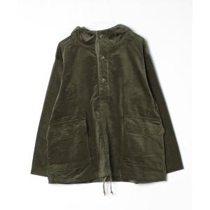 パーカー コーデュロイストレッチパーカープルオーバー メンズ