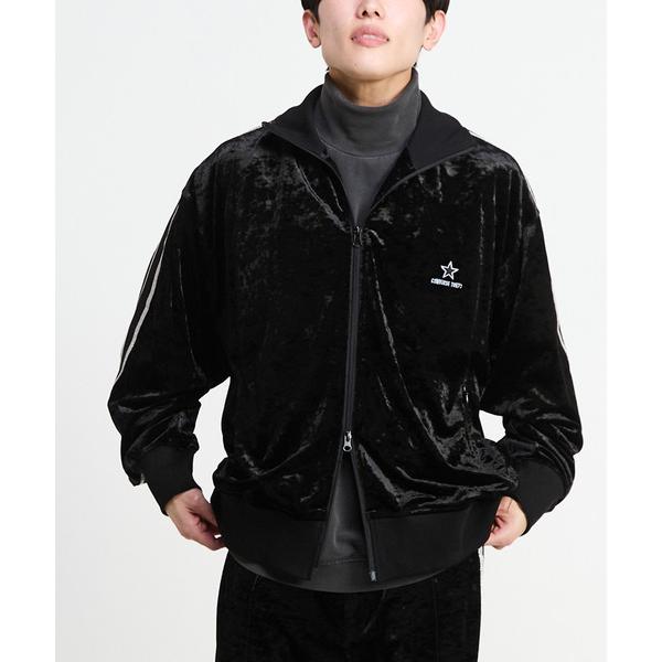 ジャージ SIDE LINE CRASHED VELOR TRACK JACKET レディース メン...