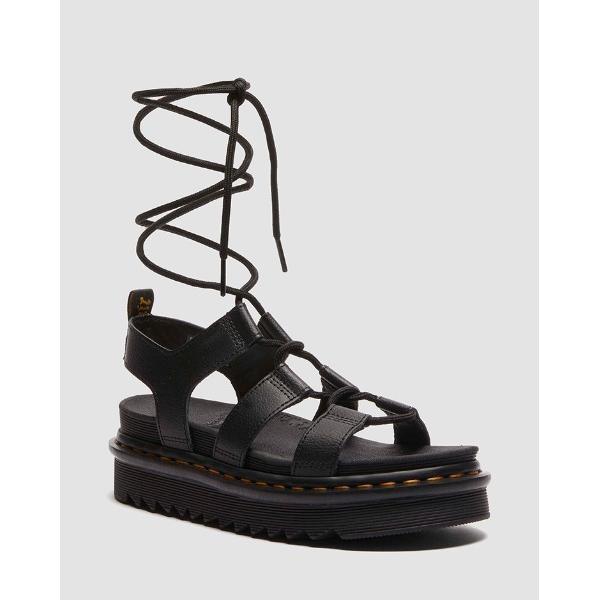 「Dr. Martens」 フラットサンダル - ブラック レディース