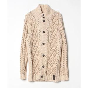 「FENDI」 ニットカーディガン 50 ベージュ メンズ