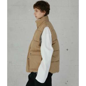 ダウンベスト ベスト 「LA PEAU DE GEM」bomber vest/ボンバーベスト レディース