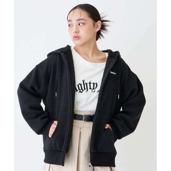 パーカー  裏ボアジップパーカ キッズ 子供服 女の子