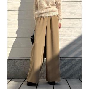 パンツ ウエストギャザーワイドパンツ レディース