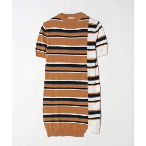 「Maison Kitsune」 ニットワンピース X-SMALL ベージュ レディース