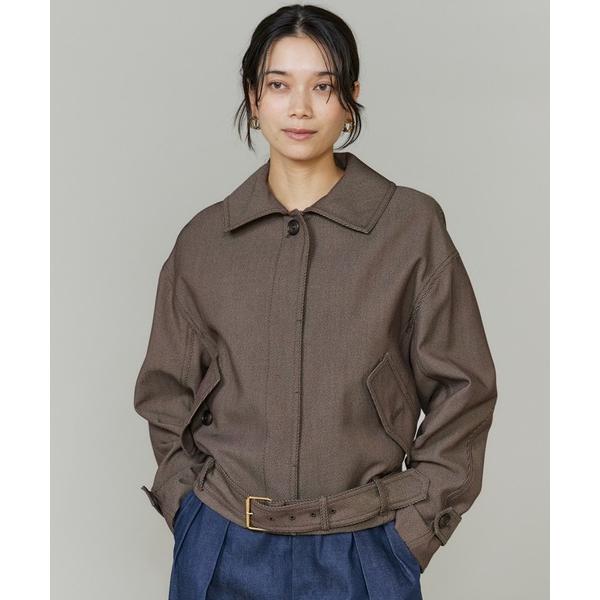 ブルゾン アウター 「三尋木奈保コラボ」ウールコットンカルゼ カーヴィブルゾン「WEB限定カラー」 ...