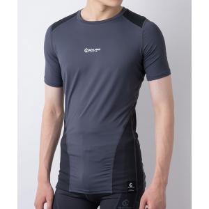 「TETE SELECTION」骨盤矯正コンプレッション半袖Ｔシャツ/OUTLAND スポーツインナー 加圧シャツ ストレッチ トレーニング ランニン