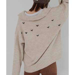 ニット セーター スラブルーズニット レディース