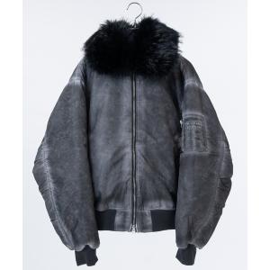 ma1 ma-1 「13」ヴィンテージ加工 脱着ファー フライトジャケット メンズ レディース