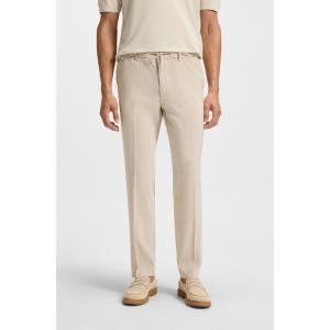 スラックス レギュラーフィットパンツ リネンブレンド メンズ