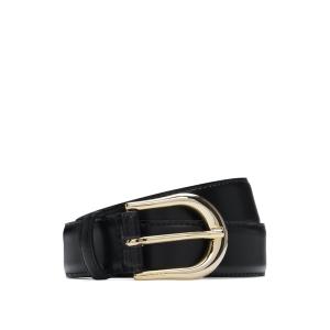 ベルト イタリアンレザー ベルト ゴールドカラー バックル レディース