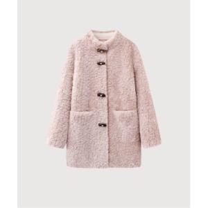 ムートンコート ボアコート Mid-length Fluffy Fur Coat レディース