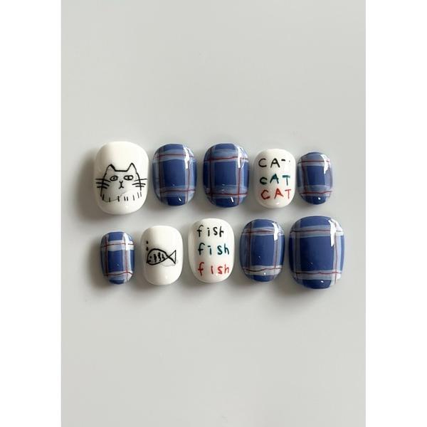 ネイルチップ ネイルシール 「butter up」はらぺこねこのネイルチップ(MA)