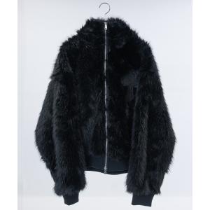 パーカー 「13」クロスモチーフ ストレートファーパーカー メンズ レディース