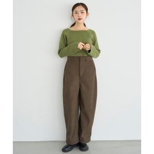 パンツ 「新色追加・再生産」裏地あったか カーブパンツ「585082」 レディース