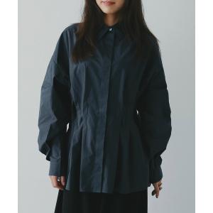 ブラウス シャツ ウエストタックシャツ レディース