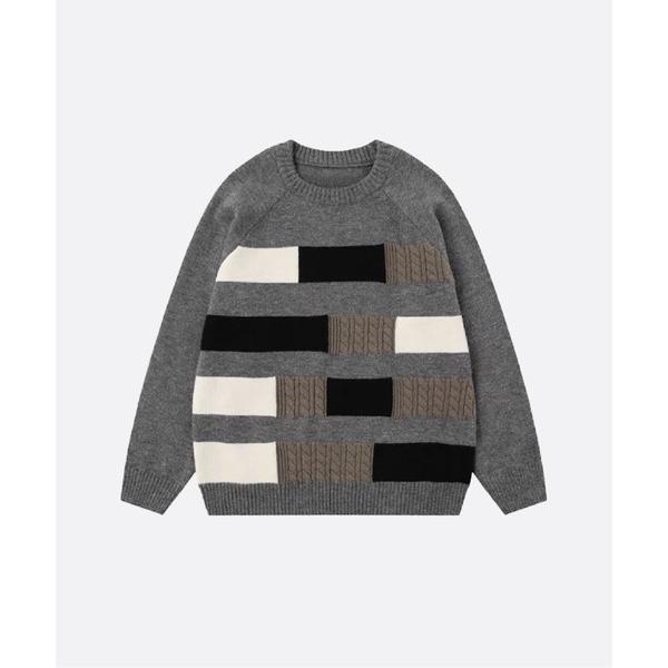 セーター ニット Mix Line Motif Sweater メンズ