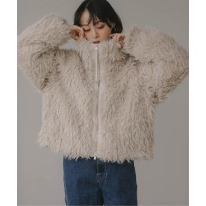 ブルゾン アウター シープファー スタンドカラー ブルゾン レディース